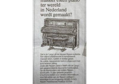 krantenartikel Rippen Largo