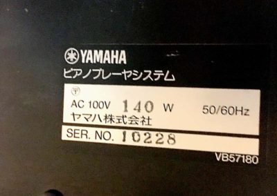 Yamaha C3ED details disklavier